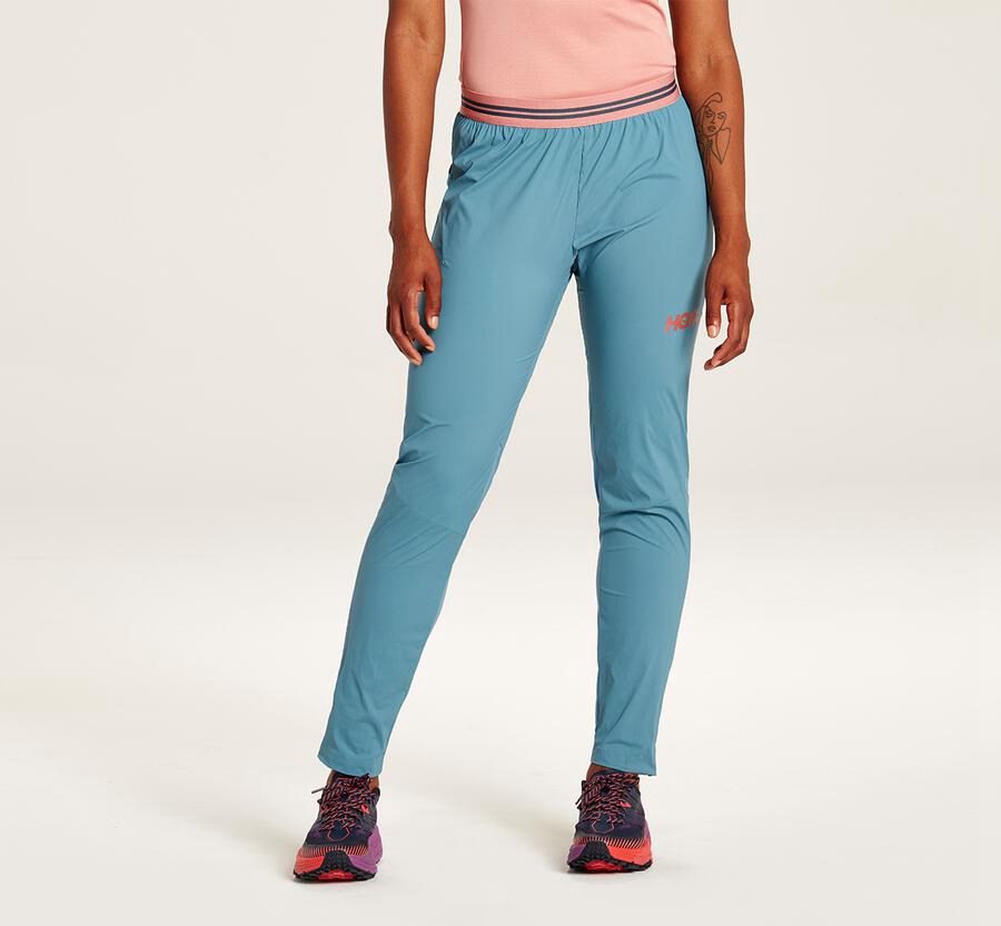 Pantalones Hoka One One Mujer - Wind - Azules - FKB241850